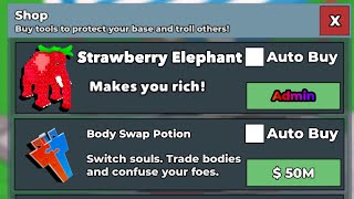 I Became the STRAWBERRY ELEPHANT In Roblox Steal A Brainrot...