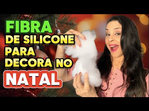 DIY- FAÇA VOCÊ MESMO LINDA DECORAÇÃO  DE NATAL COM ￼FIBRA DE SILICONE