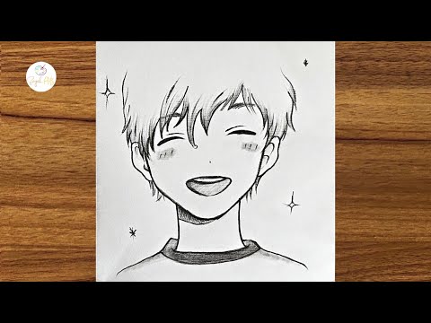 How to draw cute anime boy || Easy anime sketch || How to draw anime step by step