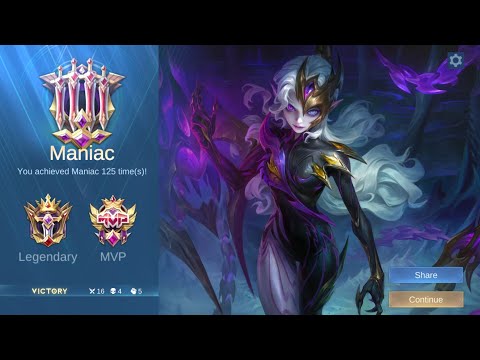 Obsidia First Maniac Gameplay (Swift Marksman) Obsidia Sovereign Of Dark's End Legendary Build MLBB