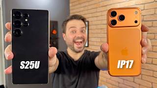 IPHONE 17 PRO MAX vs. GALAXY S25 ULTRA // qual é o MELHOR TOPO DE LINHA desse ano!?