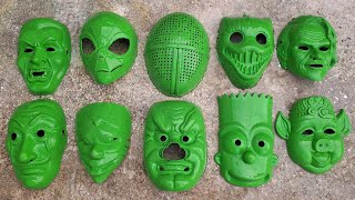 Membersihkan Mainan Topeng Cepot,Ultraman,Joker,Badut,Hacker,Upin Ipin,Ondel Ondel,Babi,Squid Game