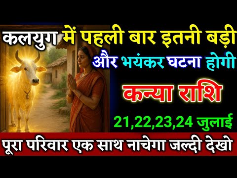 कन्या राशि वालों 19,20,21,22 जुलाई पूरा परिवार एक साथ नाचेगा ऐसी खुशखबरी लाया हूं। Kanya Rashi