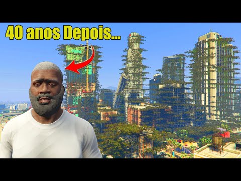 GTA 5 - O Franklin acordou 40 anos depois e los santos esta assim!!