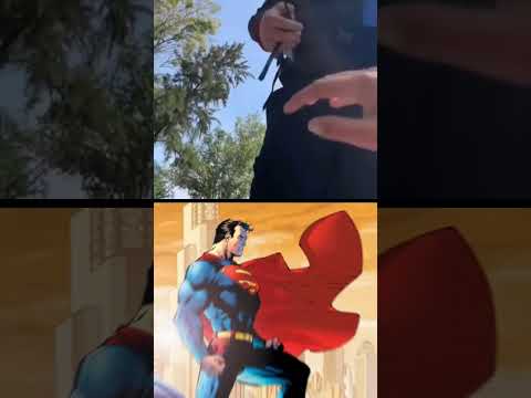 Un hombre mamado salva a un chico de las manos de un policia #memes #superman #parati #starman