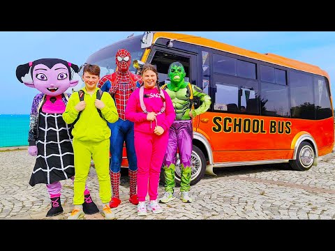 Learn School bus rules with Adriana and Ali