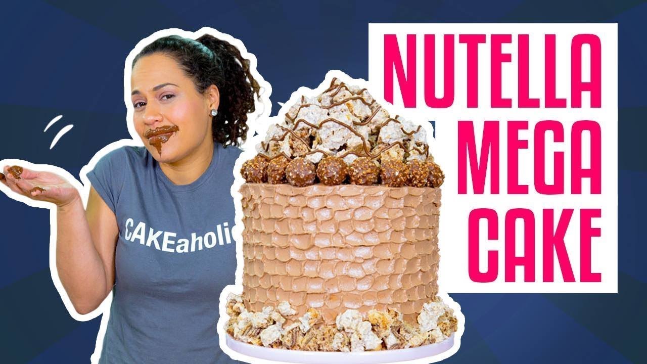 How To Make A MEGA NUTELLA CAKE Hazelnut MERINGUE & BUTTERCREAM How To Cake It