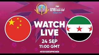 Group Phase | China v Syria | Full Basketball Game | FIBA U16 Women's Asia Cup 2025 - Division A