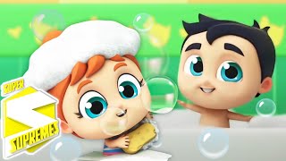 Super Supremes - La Canción del Baño 🛁 | Aprende Hábitos de Higiene 👶 | Canción Infantil Educativa