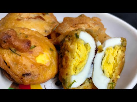 egg bajji recipe | egg bajji in telugu | egg bonda | snack | egg