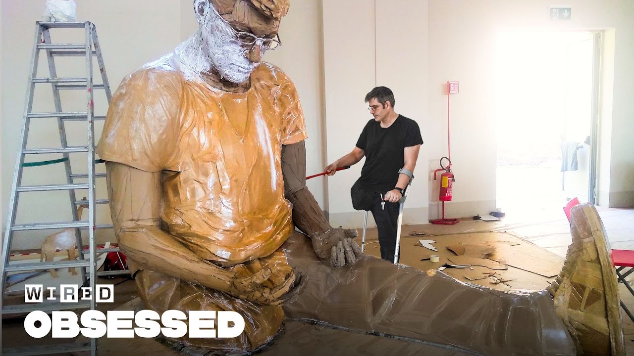 How this Cardboard Sculptor Makes Lifelike Human Statues - Obsessed