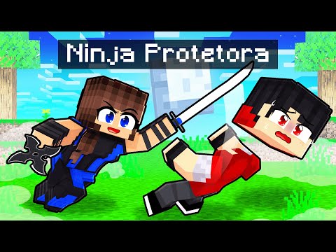 VIREI uma NINJA e SALVEI um GAROTO no Minecraft ◂Miika▸