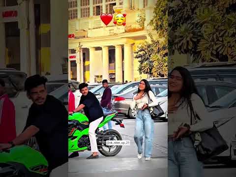 Kawasaki Zx6r Sound Reaction Of Cute Girls ๐ | Naam Chale (slowed reward) #shortvideo #youtubevideo