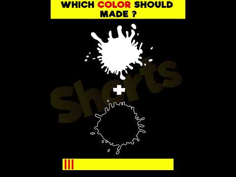 Which Color Will Be Made ? | Test Your IQ | #shorts
