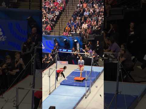 Suni Lee NAILS her bar routine on day 2 of Olympic Trials after a scary fall in warm-up