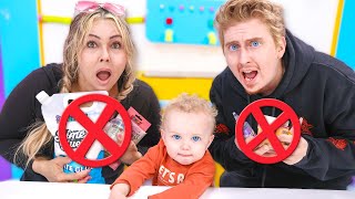 ONE YEAR old takes away our slime ingredients!👶