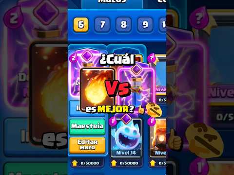 🔥 ENFRENTO a estas dos cartas ¿Cuál será MEJOR? 😱‼️ #clashroyale
