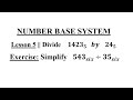 Base 5 Number System Concepts