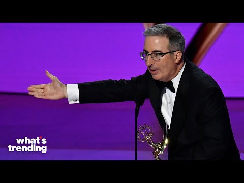 John Oliver Drops F-BOMB While Honoring Deceased Dog at Emmys