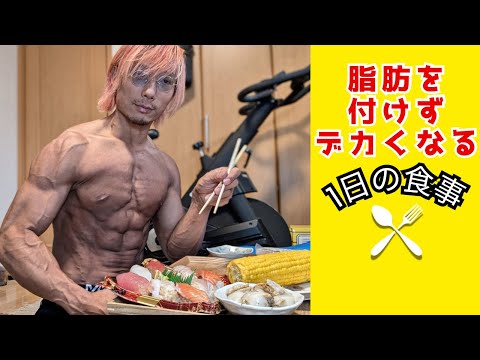 脂肪を付けずに筋肉だけ付ける1日の食事！【VLOG】【ダイエット】【フル食】