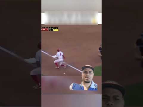 se durmió el corredor y fue puesto out juego de béisbol #beisbol #mlb #baseball