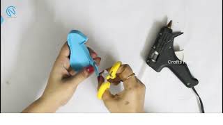 Peacock Shape Flower Vase Making with Plastic Bottle | Bottle Crafts | Flower vase Making Ideas