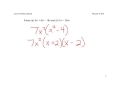 Factoring and Solving Quadratic Equations