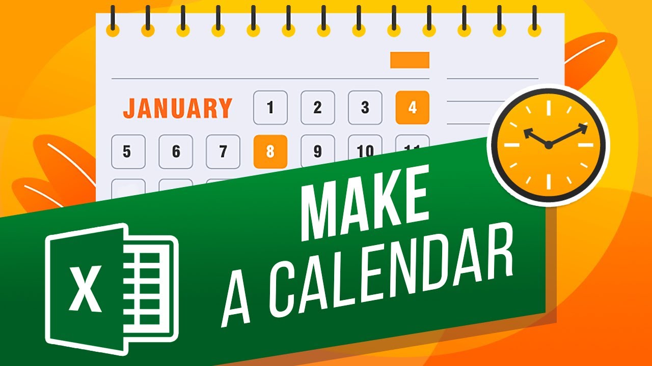 How to create a custom calendar in excel how to make a pre made
