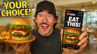 Letting My Subscribers Decide Where I Eat For 24 Hours (ANGRY Man Attacked Us)