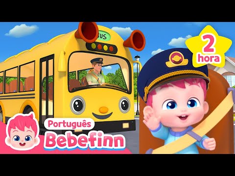 As Rodas do Ônibus e mais músicas 🚌🚗🚓 | + Completo | Bebefinn em Português - Canções Infantis