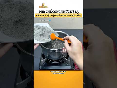 Công thức pha chế kì lạ,vật liệu siêu bền trám vết nứt #anhtinhtuong #shorts #kienthucthuvi