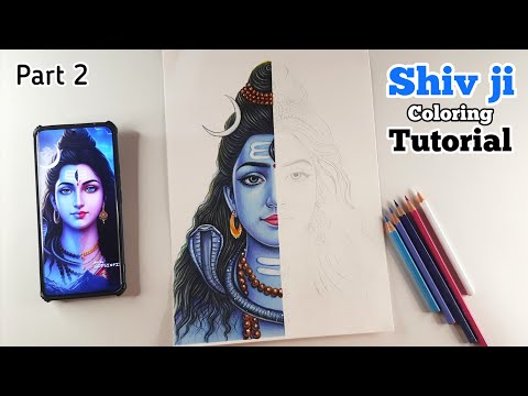 Draw with me - MAHASHIVRATRI DRAWING, shivratri drawing tutorial, PART 2 , Shiv ji drawing, Parvati