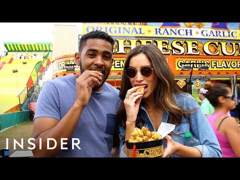YouTube video thumbnail: Minnesota State Fair: Fresh French Fries & Bucket of Cookies