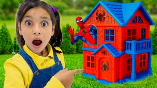 The 3 Magic Portal Challenge! Spiderman Ellie vs Thanos Toy Rescue