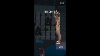 Orozco and Agundez, a Mexican duo that made history. 🤝🇲🇽 #Olympics #Diving