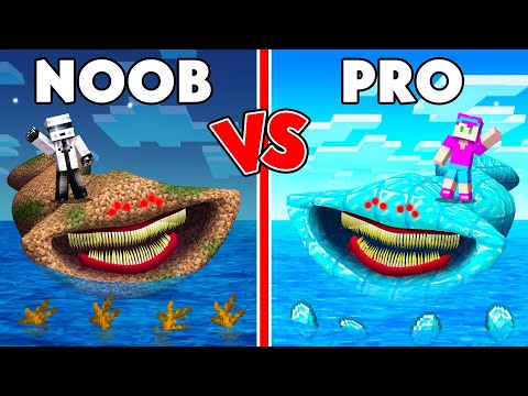 GRAN MAJA NOOB Vs GRAN MAJA PRO 😱 Monstruos Marinos en Minecraft