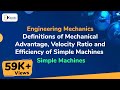 Mechanical Advantage and Efficiency Concepts