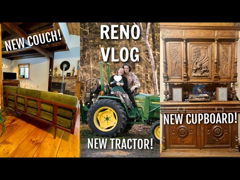 RENO VLOG | WE BOUGHT A TRACTOR! well issues, hvac repair, new couch & more!