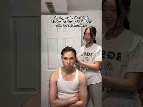 we got in TROUBLE with our asian parents #siblings #hair #asian #shorts