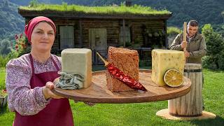 Amazing Homemade Butter with Unique Traditional Flavors! Countryside Cooking