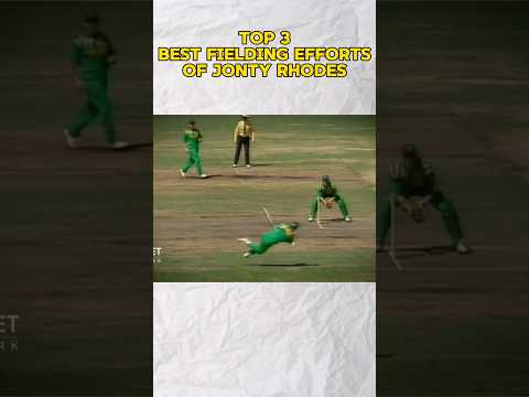 Best FIELDING EFFORTS of JONTY RHODES