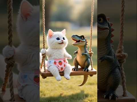 মটির ডাইনোসর ভাই! #catstory #shots #dinosaur