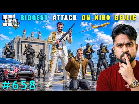 Massive Missile Attack On Niko Bellic | Gta 5 Gameplay #658
