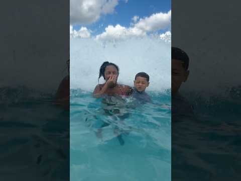 Son & Sister Can’t Handle the World’s Largest Wave Pool With Dad!