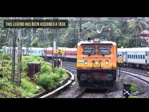 Shortest Passenger Train | WAP1 Mangalore Subhramanya #train #trainvideos #railgadi #locopilot