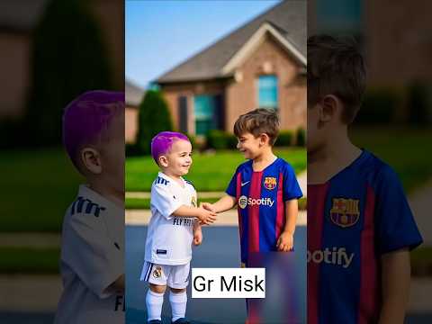 ابن كريستيانو ضد ابن ميسي شوفو منو فاز #cristianoronaldo #messi #shortvideo #shorts