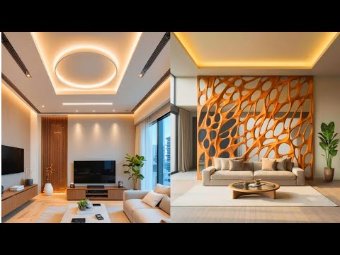 PVC False Ceiling LED Lighting Ideas | POP Ceiling Light Fan | Bedroom Gypsum Board Ceiling Lights