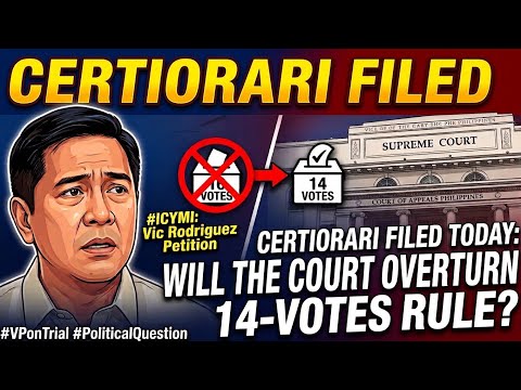 CERTIORARI FILED: SC Urged to Void Senate’s Modified 14-Vote Impeachment Threshold.