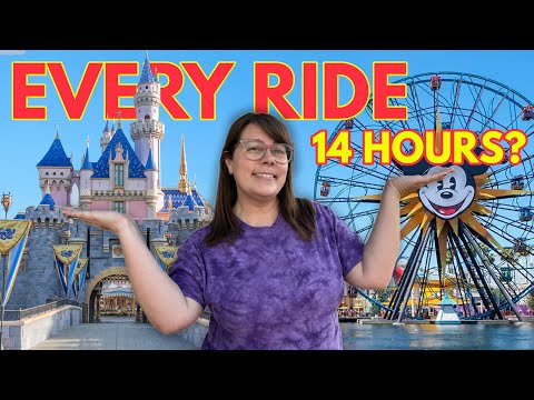 Riding EVERY Ride in Both Disneyland Parks In 14 Hours? Everything Went Wrong!