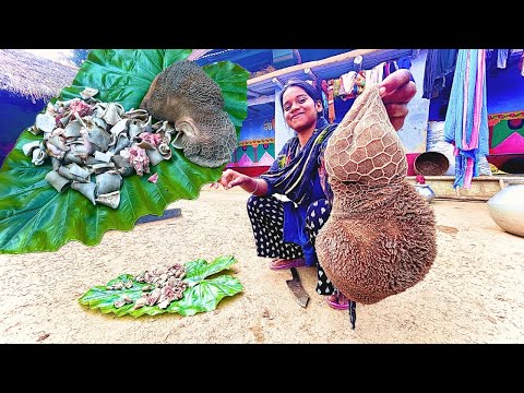 MUTTON spare parts MASALA CURRY || cooking by Santali tribe people || rural village life